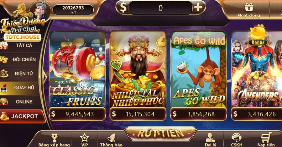 Đa dạng thể loại trò chơi slot tại f169 info