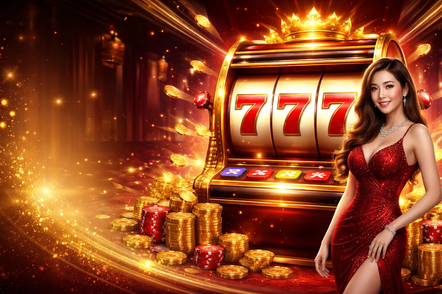 Hình ảnh chính trò chơi slot f169 info với giải độc đắc lớn và người chơi vui vẻ